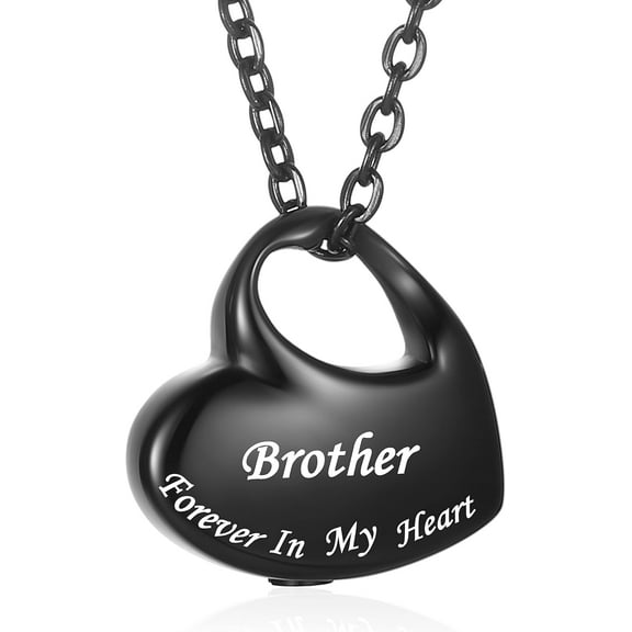 Waterproof Memorial Pendant for Ashes – Cremation Urn Jewelry with Free Filling Kit & Velvet Box, Perfect Ash Keepsake Necklace for Men & Women