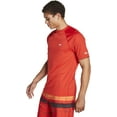 thumbnail image 5 of Men's Speedo 7748220 Easy Regular Fit Short Sleeve Swim Shirt (Speedo Red 2XL), 5 of 7