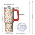 thumbnail image 2 of White Christmas Gingerbread Man Pattern Tumbler with Handle and Lid,40oz Double Wall Vacuum Insulated Tumbler,Cups Gift for Women and Men, 2 of 7