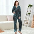 thumbnail image 4 of FORMRS Womens Pajama Set Long Sleeve Top and Pants with Pockets Soft Comfy Lounge Sleepwear, Sizes S-2XL, Lightning Pattern, 4 of 7