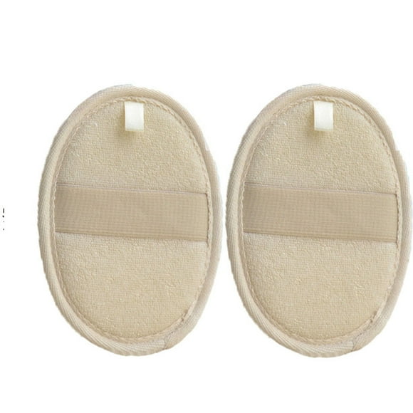 Pack de 2 estropajos de lufa, esponja natural, almohadilla exfoliante para la piel, ducha, cara y cuerpo, limpieza profunda