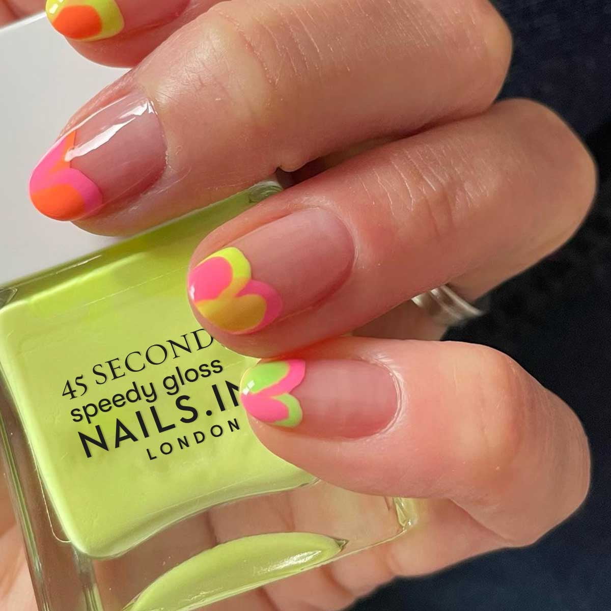 Nails.INC Quick Drying Nail Polish, Natalie, Pale Neon Yellow, 0.47 fl oz