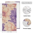 thumbnail image 2 of Dahlia Hand Painted Hand Towel Absorbent Bath Towels for Bathroom Sports Gym 28" x 14" Set of 2, 2 of 8