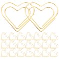 thumbnail image 1 of SHISUYAN 100pcs Small Paper Clips Heart Paperclips Shaped Bookmark Clips Cute Paper Clips Office Favors, 1 of 8