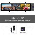 thumbnail image 3 of OBDPEAK UHD 4K 2160P Car DVR 3 Lens Dash Cam 1080P GPS Tracking Video Recorder Dashcam WIFI Phone APP Reverse Image Parking Line, 3 of 5