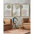 thumbnail image 6 of Drsoum Boho Botanical Wall Art 16x24in3pcs Natural Framed Mid Century Modern Abstract Boho Decor Bohemian Line Wall Painting Living Room Bedroom, 6 of 6