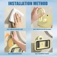 thumbnail image 3 of 480 rotation and telescopic adjustmentWaterproof shower phone holder - Bathroom wall-mounted phone holder, anti-fog and waterproof shell, 3 of 4