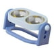 thumbnail image 3 of Comedero elevado e inclinado para gatos, comedero elevado de acero inoxidable para perros, altura ajustable para perros pequeños y medianos de Azul, 3 of 6