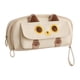 thumbnail image 2 of Estuche para lápices, bolsa de cosméticos, bonito organizador de papelería portátil, bolsa con cremallera Beige, 2 of 9