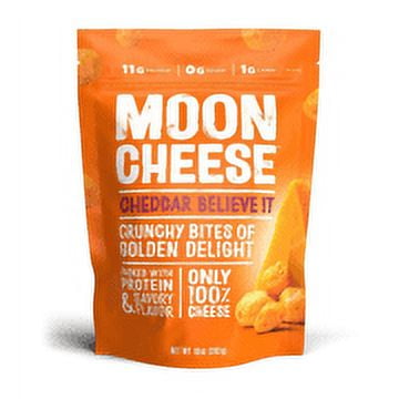 Moon Cheese Sugar Free Cheddar Cheese Snacks, 2 oz [Pack of 12]