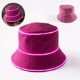 thumbnail image 6 of LED Light Up Bucket Hat Glowing Fisherman Hat Neon Party Hat For Festival Rave Concert Night Club Costume, Battery Not Included One Size, 6 of 10