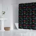thumbnail image 2 of Neon Controllers Games Icons Black Pattern Shower Curtain 72"x72" ,Bathroom Decorative Shower Curtains Set with 12 Hooks,Modern Waterproof Washable Shower Curtain, 2 of 6
