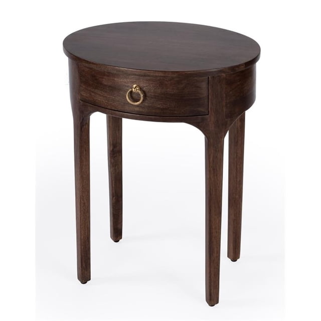 Butler Specialty Table d'Appoint Transitionnelle en Bois de Manguier Alinia Brun Foncé