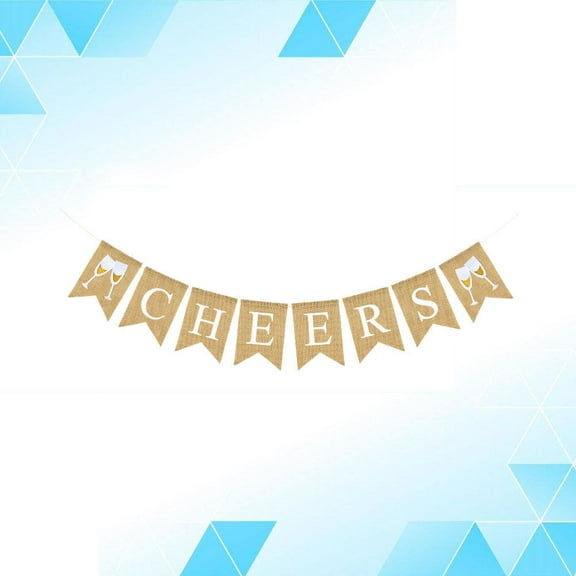 FRCOLOR 1 Set Pennant Banner Garland Multi Colored Linen for Photoshoot 11 4x5 1in