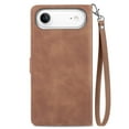 thumbnail image 3 of For iphone Air 6.5 inch Case, Wallet for Women Men, Durable PU Leather Magnetic Flip Lanyard Strap Wristlet Zipper Card Holder Wallet Phone Case for iphone Air, 3 of 10