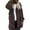 Coffee, variant on Honeeladyy Womens Winter Long Sleeve Solid Fuzzy Fleece Open Front Cardigans Jacket Coats Outerwear with Pocket Khaki XXL