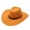 Orange, variant on Adult Casual Solid Summer Western Fashion Cowboy Sun Hat Wide Brim Travel Sun Cap Dress up Hats Tan La Hat Beach Hat Men Small Luck of The Irish Cap Mens Hats Fedora Style Fringe Vest Women