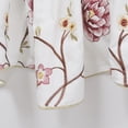 thumbnail image 5 of Home Soft Things Floral Embroidery Valance, 1 Piece, Spring Flower Burgundy, 19 x 60 Inches, 5 of 5