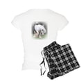 thumbnail image 2 of CafePress - All White Stallion Women's Light Pajamas - Women's Short Sleeve Print T-Shirt and Pants Light Cotton Pajama Set, 2 of 7