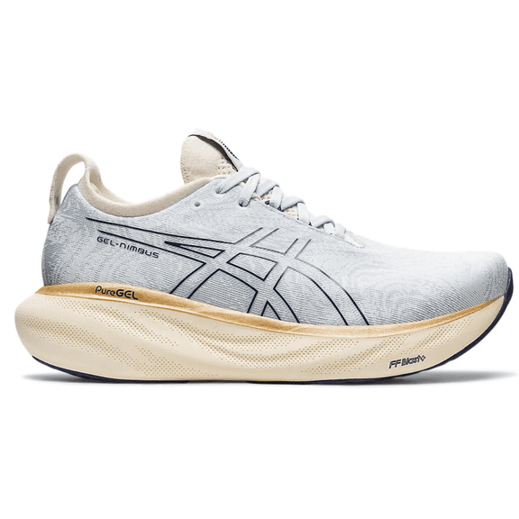 ASICS Women's Gel-Nimbus 25 Running Shoes, 11.5 US ( Standard ), Sky/Cream
