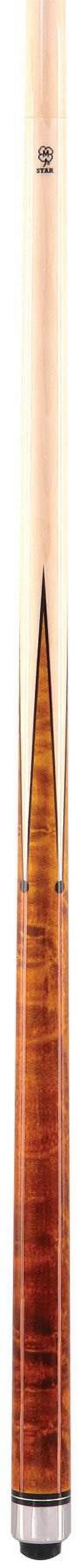 McDermott Star S1 Pool Cue - Birdseye Maple, 13mm Tip, 3/8"-10 Joint, Stainless Steel Butt Plate