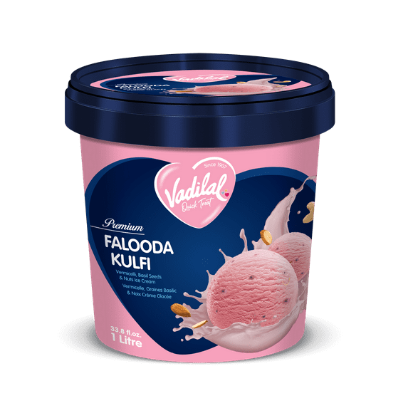 Vadilal Falooda Ice Cream 1 Ltr/33.8 fl.oz., Vadilal Falooda Ice Cream