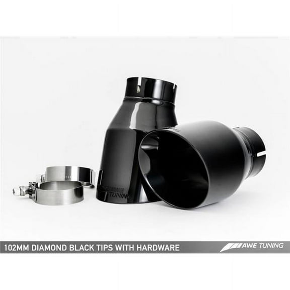 AWE Tuning Exhaust with Quad Outlet Diamond Black Tips for Audi C7.5 A6 3.0T Touring Edition