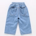 thumbnail image 6 of MuXiKeJi Clothes Jeans Baggy Lace Soft Straight Wide Leg Denim Pants Lightweight Fashion Summer Casual Bottoms Girls Denim Pants, 6 of 7