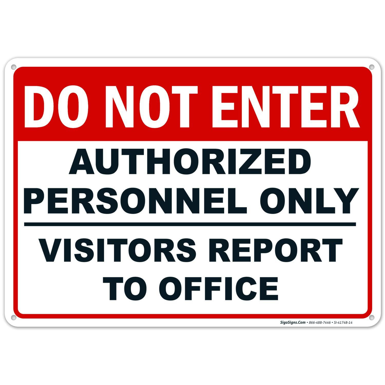 DO NOT ENTER Sign NO RUST DURABLE ALUMINUM WEATHERPROOF SIGN full color 