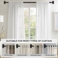 thumbnail image 6 of OLV 1" Diameter Adjustable Wrap Around Curtain Rods 28-48" heavy duty,Black, 6 of 11