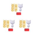 thumbnail image 2 of Bewildely 1 Set Rice Ball Mold Convenient Molds Japanese Food Kitchen Roller Tools Tool Cooking Lovely for Home Restaurant Use No.1 3piezas, 2 of 6