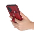thumbnail image 2 of for Samsung Galaxy A32 5G Case Wallet with Slide Credit Card Holder, Flip Premium PU Leather Hidden Kickstand Classic Retro Heavy Duty Protective Cover for Samsung Galaxy A32 5G,Red, 2 of 10