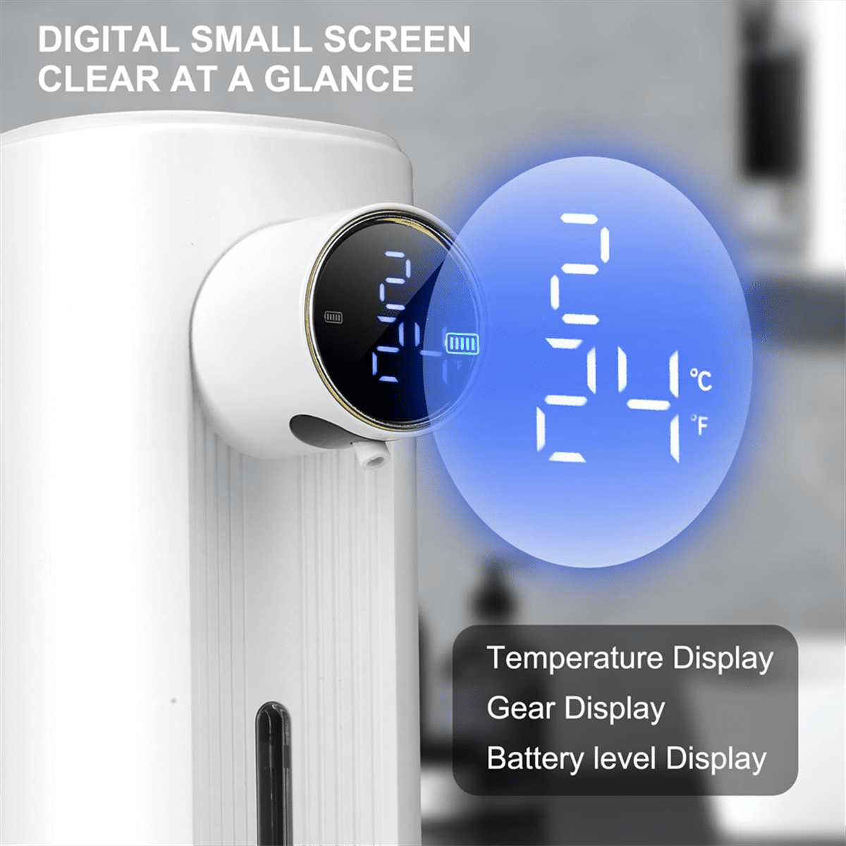 Automatic Soap Dispenser Foaming Touchless Auto Dish Soap Dispenser Hands Free Soap Dispenser Smart Electric Recharge,B