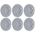 thumbnail image 2 of 6 Pieces with Stainless Steel Hooks for Bungee Cord Applications Gray PVC D-Ring Elastic Rope Set, 2 of 8