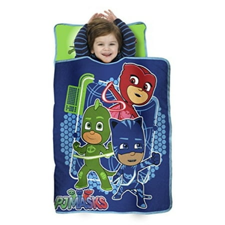 Pj Masks All Shout Horray Toddler Nap Mat Includes Pillow And