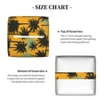 thumbnail image 5 of Sikiie Hawaii Palms Leather Tissue Box Cover Square, tissue box holder, Tissue Box with Bottom Belt-5.2”x5.2”x5.2”, 5 of 7
