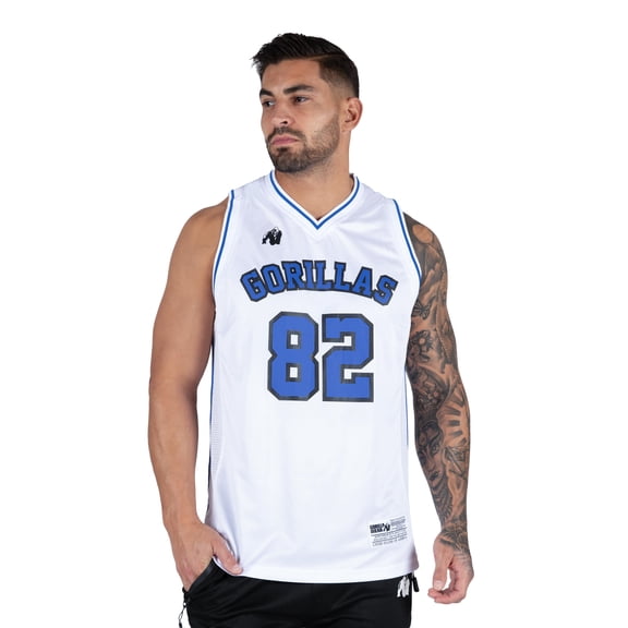 San Mateo Jersey Tank Top - White/Blue