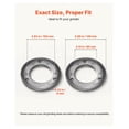 thumbnail image 3 of Grain Mill Grinder Plates - 2PCS Cast Iron Grinding Sheets for HN-2200/HN-3000, Corn Wheat Spice Mill Discs, Dry Food Grinder Replacement Parts, 3 of 9