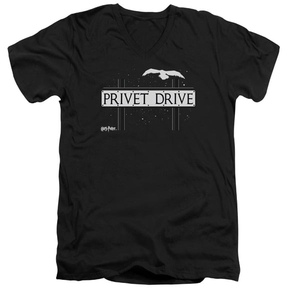 Harry Potter - Privet Drive - Slim Fit V Neck Shirt - Small