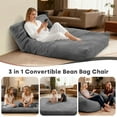 thumbnail image 5 of VENTOPYR 3-in-1 Bean Bag Chair,Convertible Bean Bag from Chair to Mattress, 5 of 8