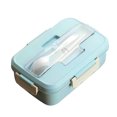 thumbnail image 3 of Fiambrera Bento Box para niños Fiambrera Bento portátil con 3 compartimentos Contenedores de almuerzo Contenedores de preparación de comidas a prueba de fugas Contenedores de fiambrera reutilizables s, 3 of 10