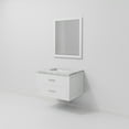 thumbnail image 6 of Castor 30 in W White Single Bath Vanity Carrara Marble Top and 28 in Mirror, 6 of 10