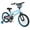 Navy, variant on Costway 12 Inch Kids Bike with Training Wheels, Dual Hand & Coaster Brakes, Adjustable Seat Black