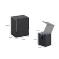 thumbnail image 4 of Caja organizadora para guardar cartas de juego, premium, con capacidad para 100 cartas coleccionables, con Negro Gris, 4 of 9