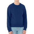 thumbnail image 2 of Jerzees Youth Fleece Crew Sweatshirt, J Navy, Small, 2 of 3