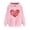 Pink#4, variant on Valentines Day Sweatshirts for Women Trendy Love Heart Grahic Hoodies Loose Casual Pullover Sweatshirt with Kangaroo Pocket Pink XL