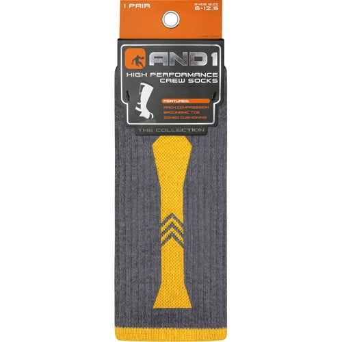 And1 high performance crew socks Clearance