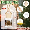 thumbnail image 2 of 3 packs Christmas Car Air Freshener Hanging Car Air Freshener Diffuser, Gingerbread, Christmas Tree, Snowflake Essential Oil Diffuser, Suitable for Gifts for Female and Male Drivers, Christmas Sock F, 2 of 5