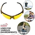 thumbnail image 6 of Safe Handler Camo Jax Safety Glasses For Men/Women, Anti-Scratch, Amber (Pack of 1), 6 of 8