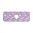 thumbnail image 7 of Yayeee Faucet Mat for Kitchen Sink 14.7" Diatomite Long Splash Guard Pad, Purple Cartoon Rabbit Pattern, 7 of 7